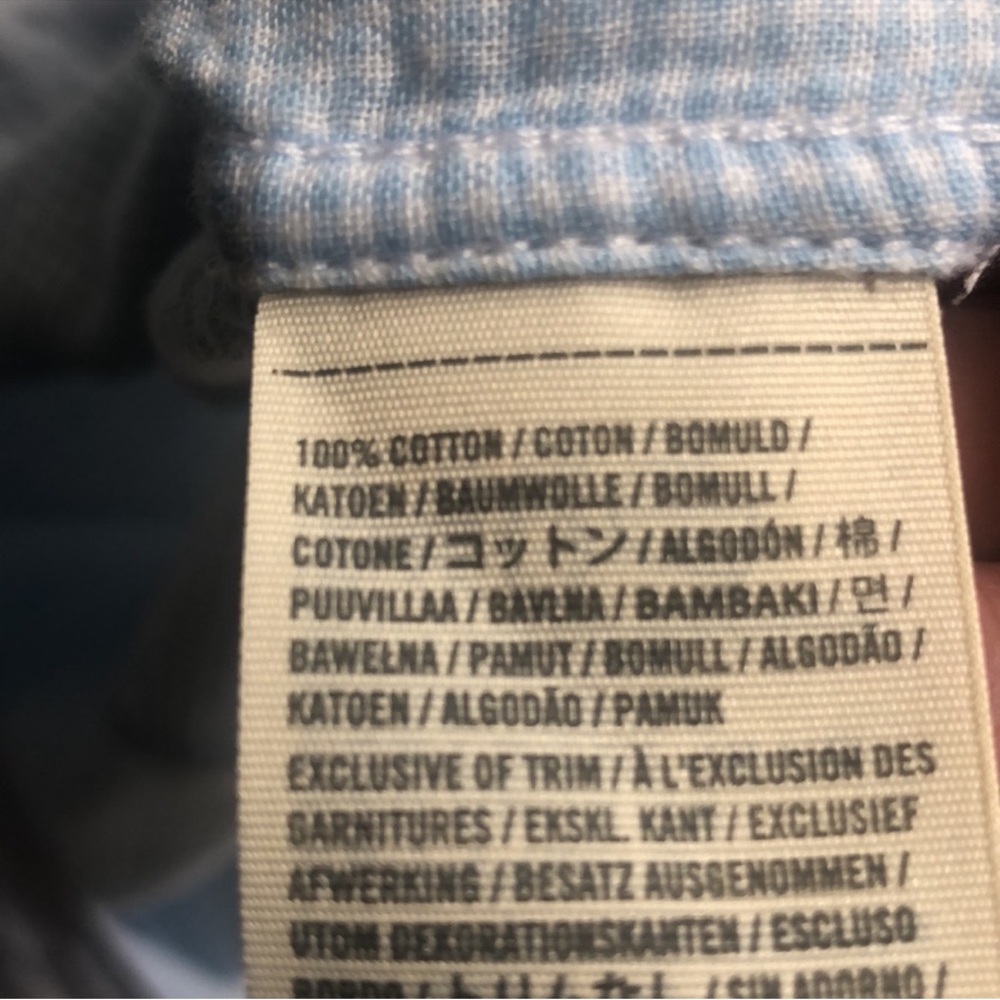 NWT Vintage Hollister long sleeve button up shirt. Light blue. Super Soft. Large - Picture 12 of 14